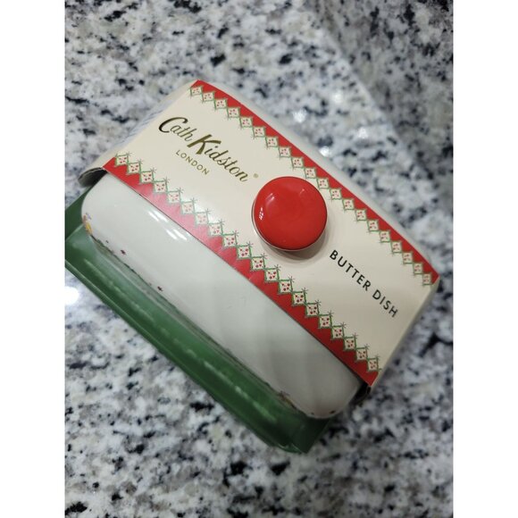 Cath Kidston Holiday Butter Dish Ceramic Christmas Design Animals Cottagecore - Picture 2 of 4